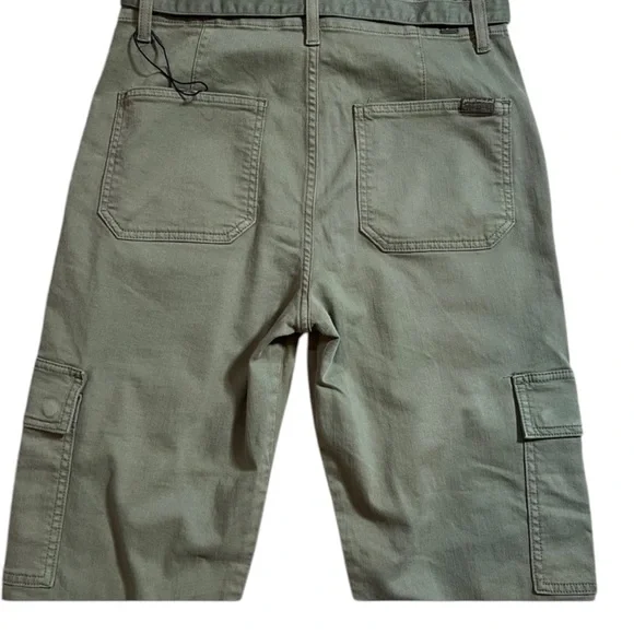 7‎ For All Mankind women’s  Cargo Pants M Green Flap Pockets Casual size 30 NWOT - Picture 5 of 14
